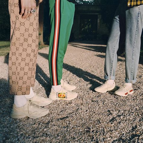 what to wear with gucci rhyton sneakers|Gucci tennis shoes.